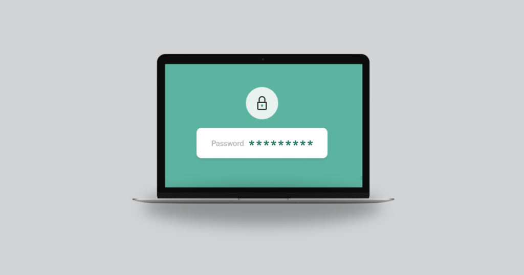 Password Protection Password is encrypted of a laptop